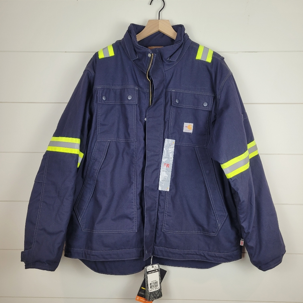 Carhartt FR Flame Resistant Full Swing Quick Duck Coat, Size XL